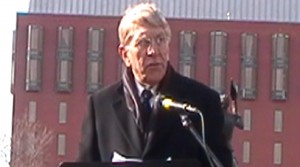 William J Murray at demonstration near White House