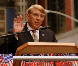 William J Murray delivers invocation at 911 Freedom rally