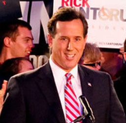 Santorum's Iowa victory