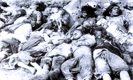 Armenian Christians killed by Turkish forces in the first genocide of the 20th Century.
