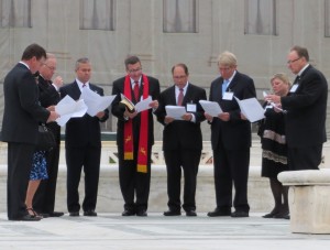 Praying for the Court, at the Court on the National Day of Prayer, 2013