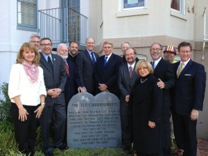 Rev. Rob Schenck along with William J. Murray and others at re-dedication ceremony