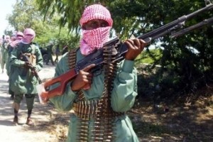 A member of the ADF-Nalu terrorist army slaughtering civilians in the Congo.