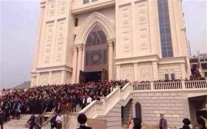 Thousands of Chinese Christians have mounted an extraordinary defence of a church in a city known as the 'Jerusalem of the East'