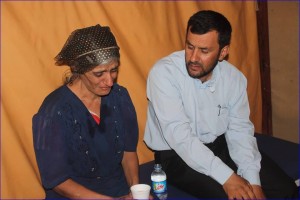 he mother of Christina, the 3 year-old Assyrian girl kidnapped by ISIS, shortly after arriving in Ankawa from Baghdede.