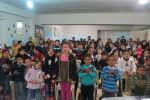 Children singing about the birth of Jesus in Bethlehem at the third event held in Lebanon which I attended