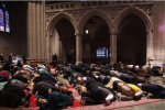 On November 14th, 2014 an Islamic prayer service was held at the National Cathedral in Washington, DC. Islamic doctrine prohibits a Christian or Hindu service in a mosque
