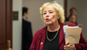 UNITED STATES - JULY 17: Rep. Zoe Lofgren, D-Calif., leaves the House Democrats' caucus meeting in the Capitol Visitor Center on Wednesday, July 17, 2013. (Photo By Bill Clark/CQ Roll Call)