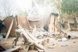 One of the many Christian homes destroyed by Muslim Fulani herdsmen in Nigeria.